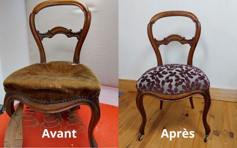 réfection intégrale de chaise à Troyes en Champagne Ardenne