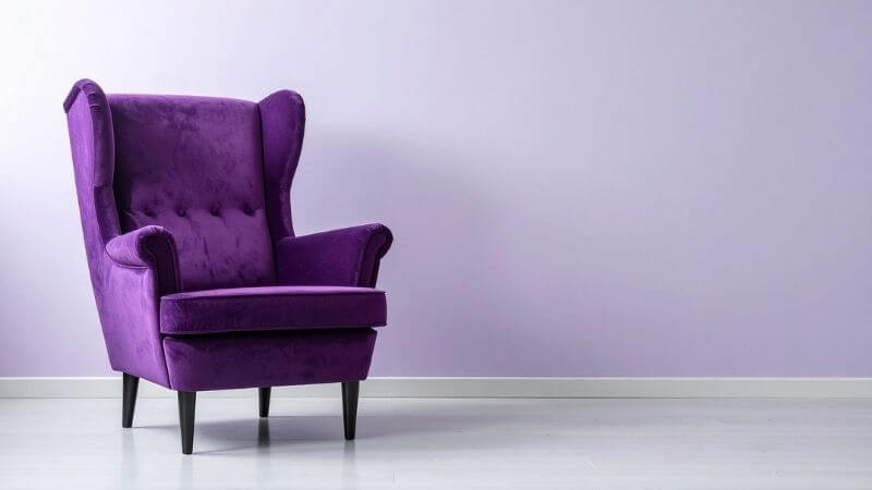 Fauteuil restauré avec tissu d’éditeur — Étoffe & Crin Troyes